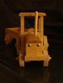 tracteur en bois
