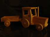 tracteur en bois